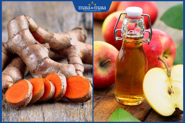 nghệ và giấm táo