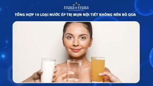 nước ép trị mụn nội tiết