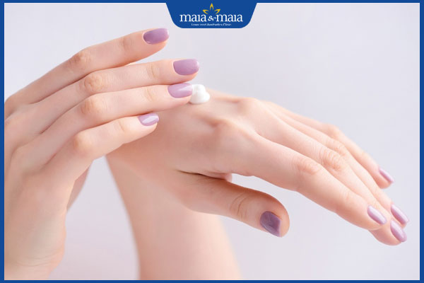 test kem tẩy lông lên tay