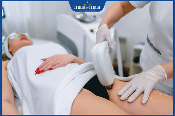 thực hiện triệt lông bikini