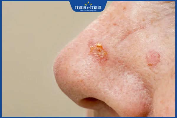 tình trạng da sau đốt mụn thịt