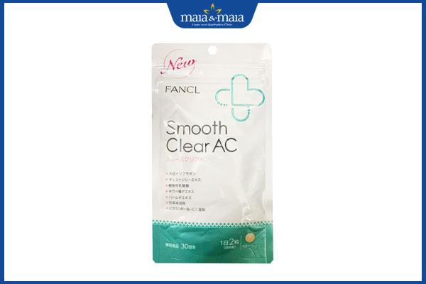 Tổng hợp 8 loại viên uống trị mụn nội tiết phổ biến hiện nay 7 viên giảm mụn Fancl Smooth Clear AC