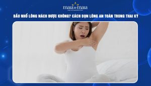 bầu nhổ lông nách được không