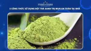 bột trà xanh trị mụn