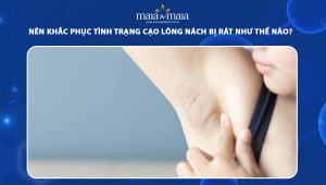 cạo lông nách bị rát