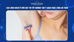 Cạo lông nách ở tuổi dậy thì
