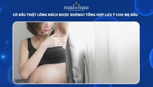 có bầu triệt lông nách được không