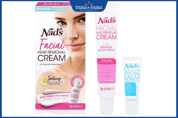 Gợi ý 6 sản phẩm kem tẩy lông mặt được sử dụng phổ biến 4 kem tẩy lông mặt nad