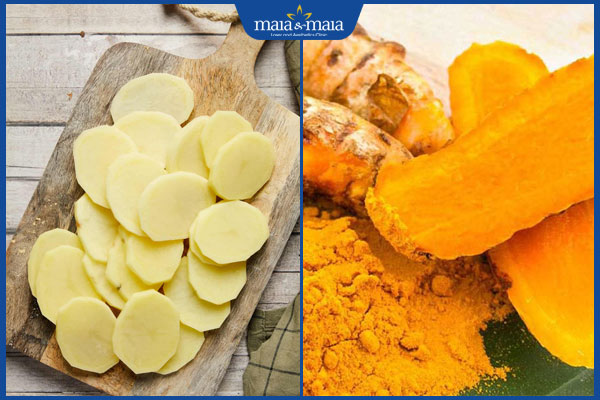 TOP 10 công thức trị thâm mụn bằng khoai tây an toàn tại nhà 6 khoai tây và bột nghệ