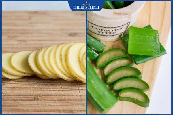 TOP 10 công thức trị thâm mụn bằng khoai tây an toàn tại nhà 4 khoai tây và nha đam