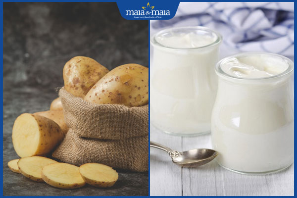 TOP 10 công thức trị thâm mụn bằng khoai tây an toàn tại nhà 5 khoai tây và sữa chua