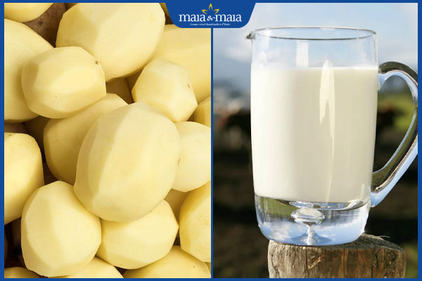 TOP 10 công thức trị thâm mụn bằng khoai tây an toàn tại nhà 7 khoai tây và sữa tươi không đường