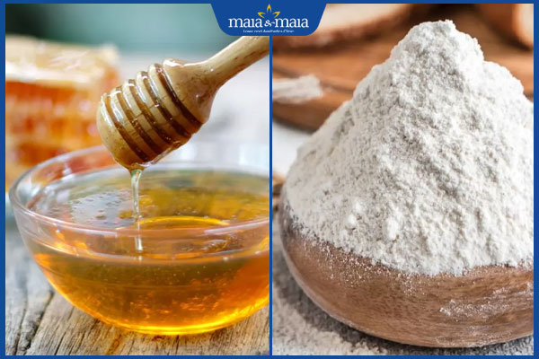 mật ong và bột mì