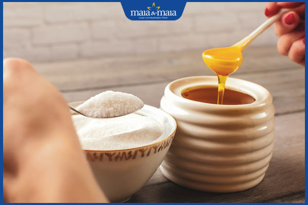 mật ong và đường