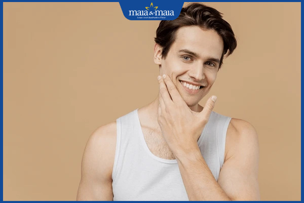 nam giới da mặt mịn màng