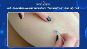 nhổ lông chân bằng nhíp