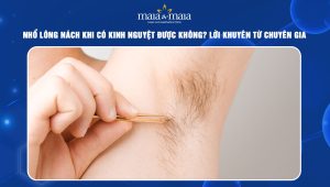 Nhổ lông nách khi có kinh nguyệt