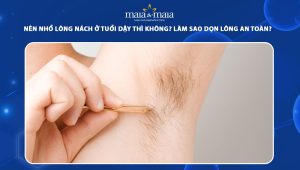 nhổ lông nách ở tuổi dậy thì