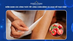 tẩy lông chân bằng cà chua