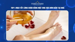 Tẩy lông chân bằng mật ong