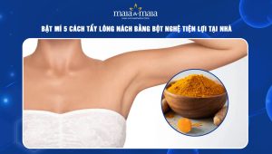 tẩy lông nách bằng bột nghệ