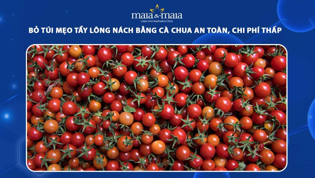 tẩy lông nách bằng cà chua