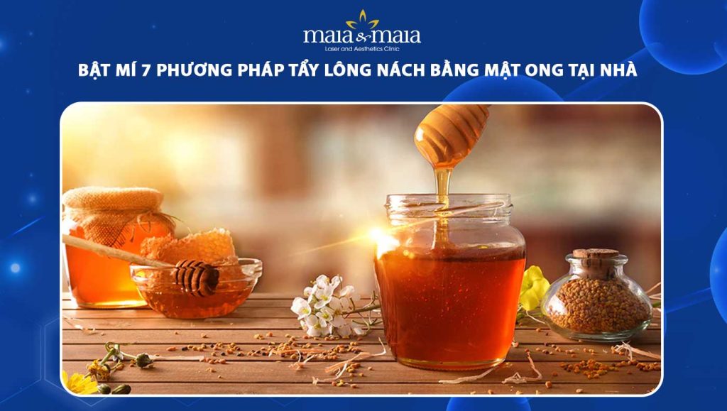 tẩy lông nách bằng mật ong