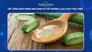 tẩy lông nách bằng nha đam
