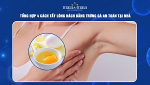 Tẩy lông nách bằng trứng gà