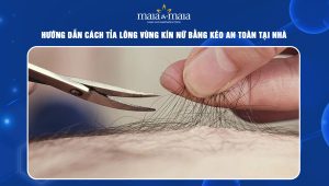 tỉa lông vùng kín nữ bằng kéo