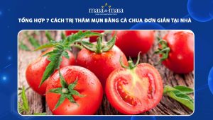 trị thâm mụn bằng cà chua