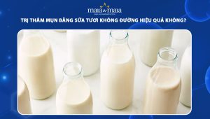 trị thâm mụn bằng sữa tươi không đường