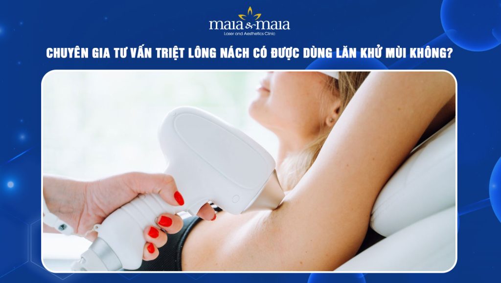 triệt lông nách có được dùng lăn khử mùi không