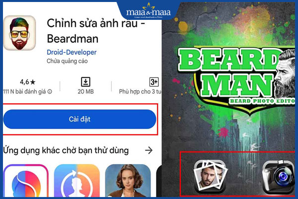 Điểm danh 4 app tạo kiểu râu đẹp, miễn phí cho nam giới 3 app tạo kiểu râu Beardman