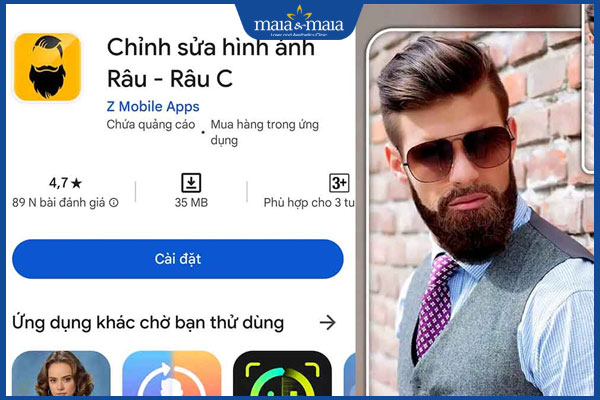 Điểm danh 4 app tạo kiểu râu đẹp, miễn phí cho nam giới 4 app thêm râu râu c