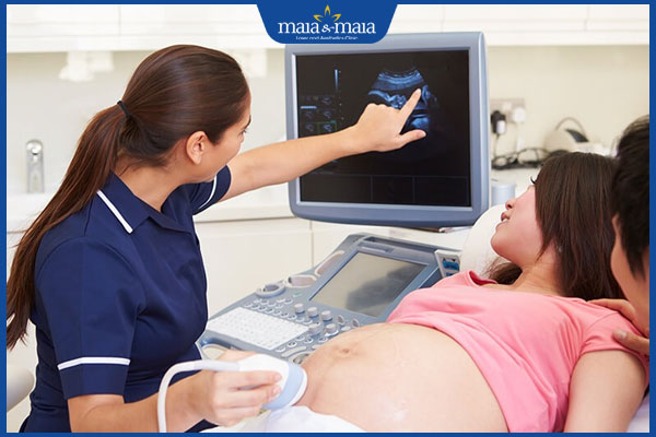 bà bầu đi siêu âm