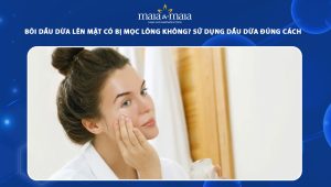 bôi dầu dừa lên mặt có bị mọc lông