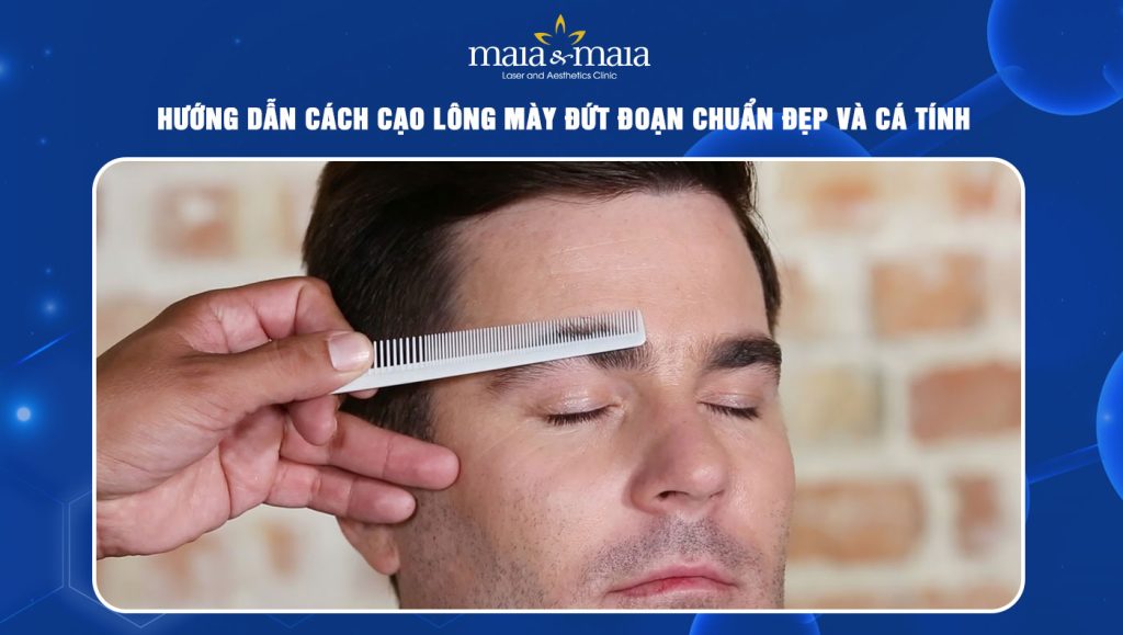 cách cạo lông mày đứt đoạn