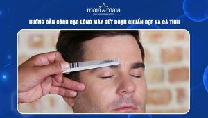 cách cạo lông mày đứt đoạn