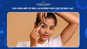 cạo lông mày có mọc lại không