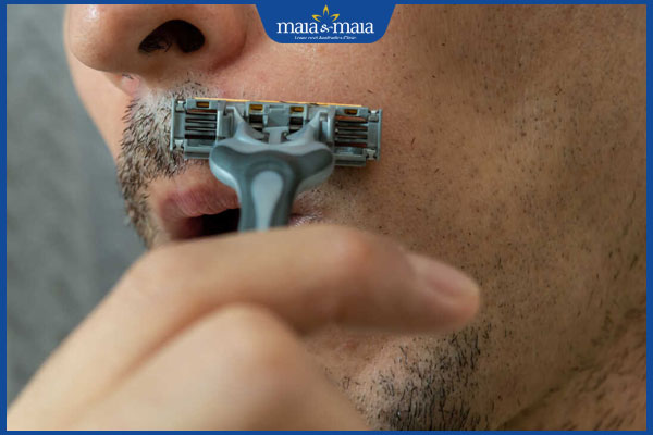 cạo râu không dùng kem