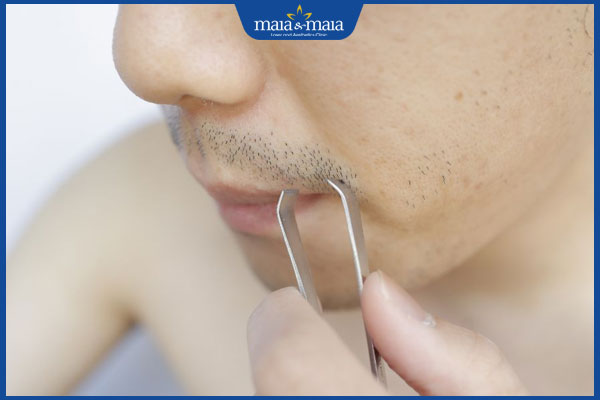 lưu ý khi nhổ râu