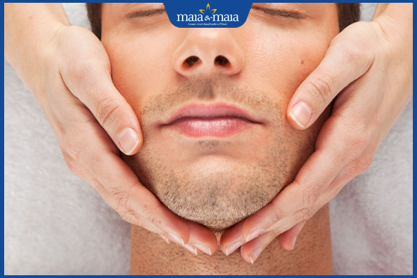 massage kích thích mọc râu