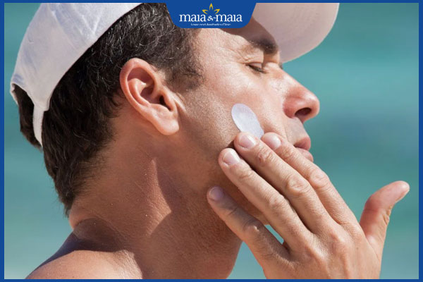 nam giới dùng kem chống nắng