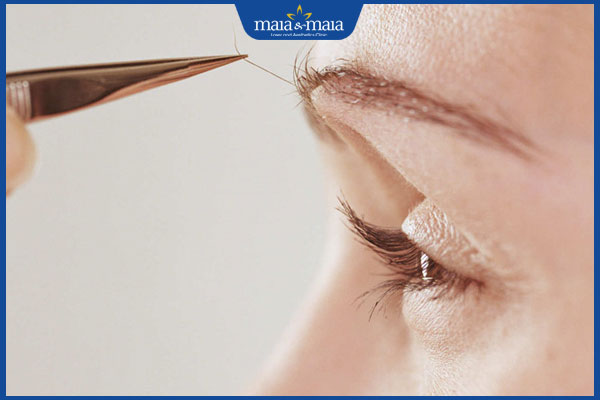 nhổ lông mày đúng cách