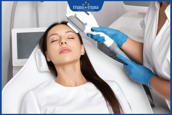 quy trình triệt tóc trán