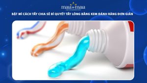 tẩy lông bằng kem đánh răng