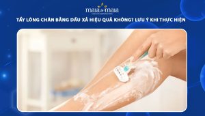 tẩy lông chân bằng dầu xả