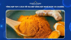 tẩy ria mép bằng bột nghệ