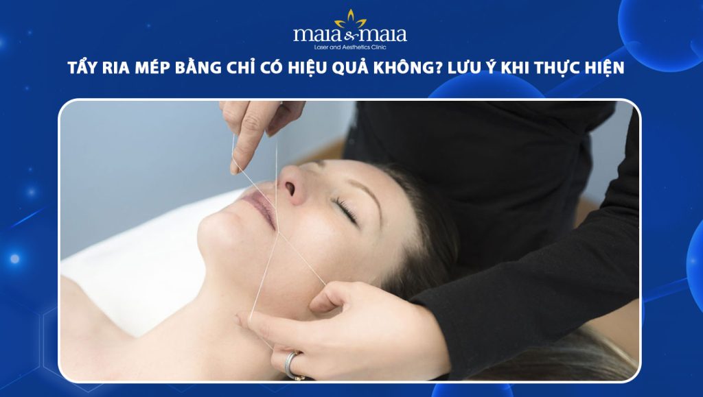tẩy ria mép bằng chỉ